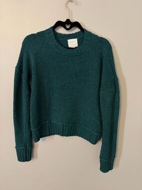 Gypsy Cloud Teal Textured Knit Sweater